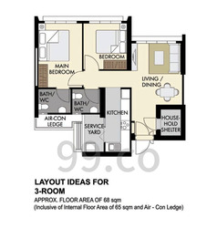 Blk 591A Cheng San Court (Ang Mo Kio), HDB 3 Rooms #544457571